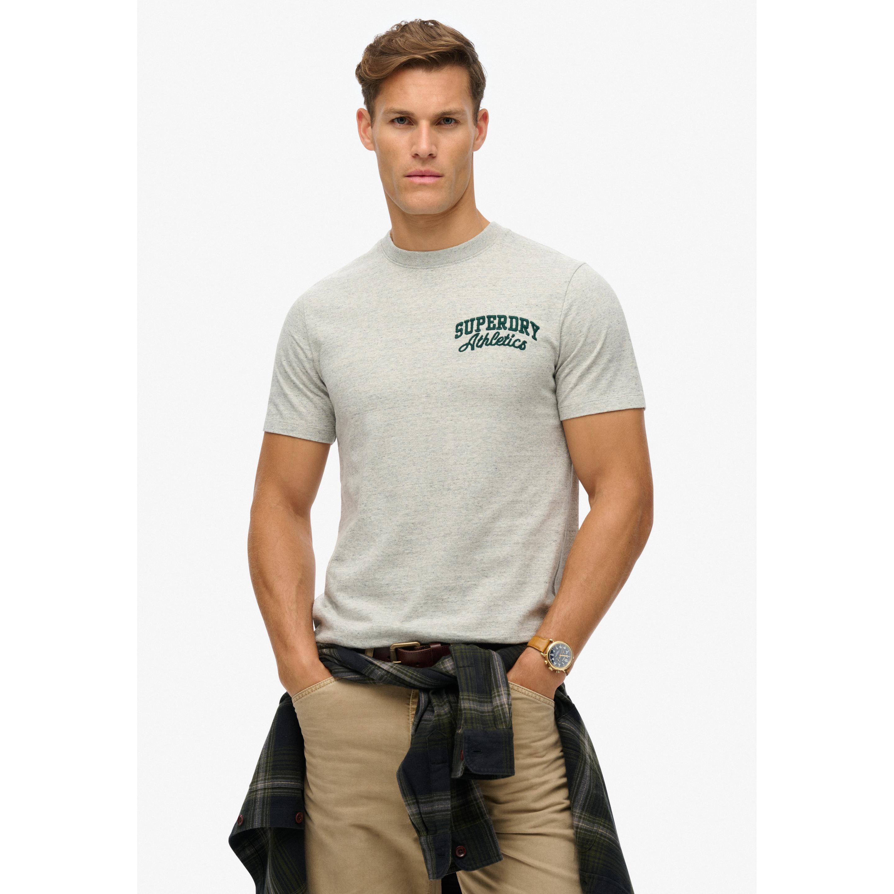 Thumbnail - Superdry, Herren, Shirt, Embroider Superstate Logo Tee, Grau, (L)