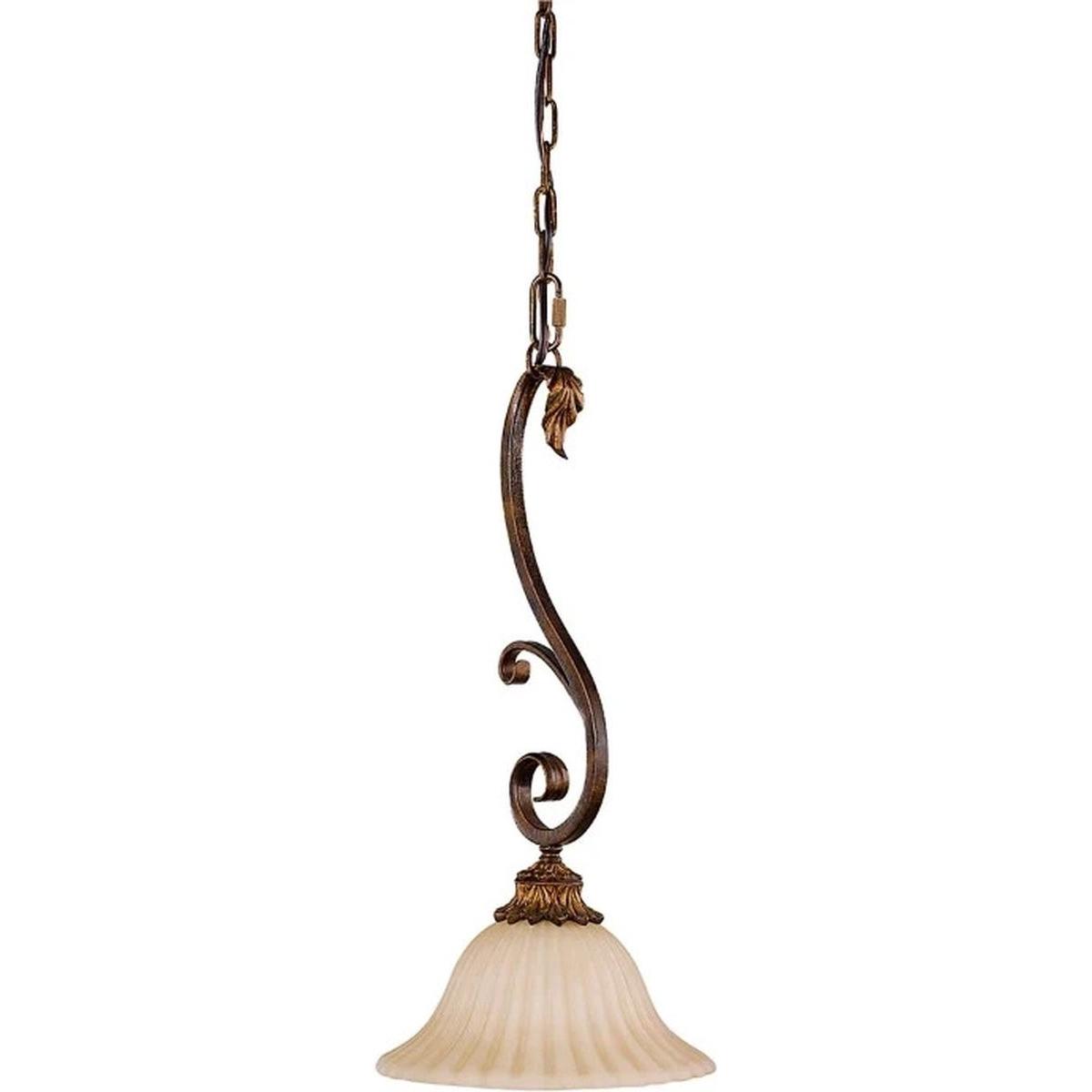 Elstead Lighting Gealterter Schildpatt Pendelleuchte, Sonoma Valley Hängeleuchte E27 (E27)