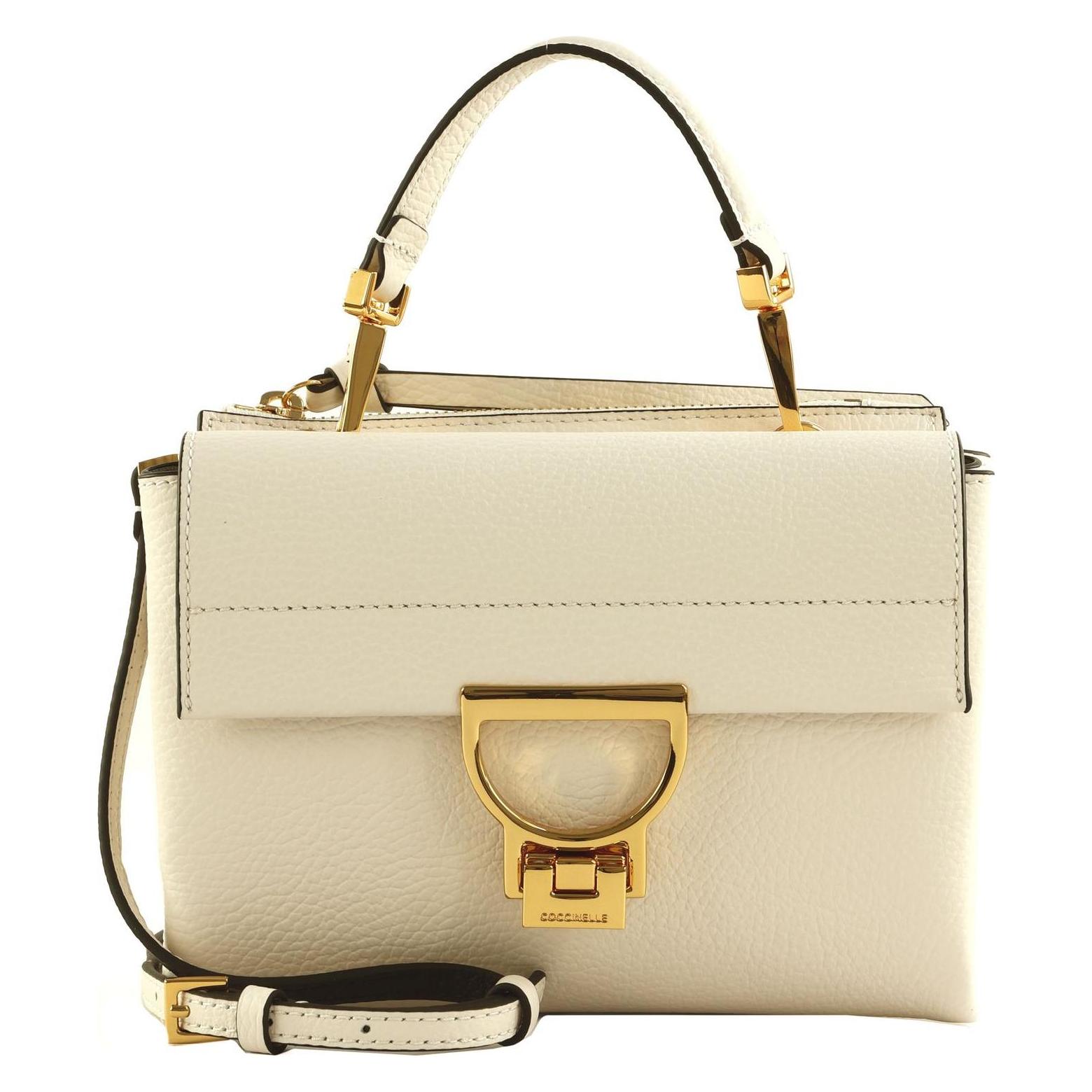 Coccinelle, Damen, Handtasche, Arlettis Handbag Grainy Leather, Beige