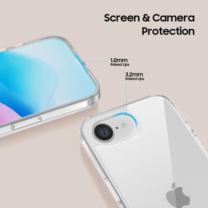 Actual product image Tech-Protect FlexAir Hybrid Case for iPhone 16e - Clear (Apple iPhone 16e, Apple iPhone 17e)