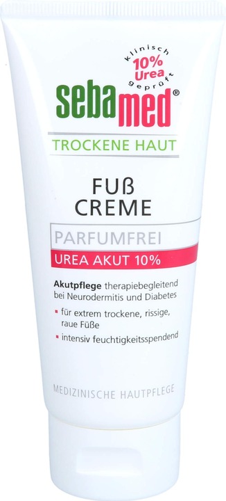 Produktbild Sebamed Trockene Haut Parfumfrei Fusscreme Urea 10%, 100 ml CRE (Fussbad, 100 ml)