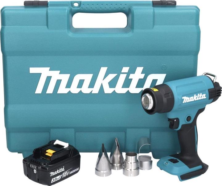 Actual product image Makita DHG 181 F1K Battery hot air blower 18 V 150 - 550Â°C + 1x rechargeable battery 3.0 Ah + case -