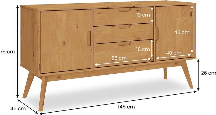 Actual product image IDIMEX Tivoli (145 x 45 x 75 cm)