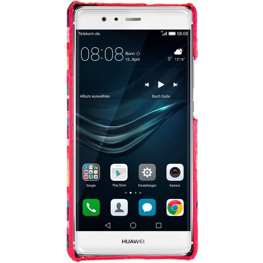 Thumbnail - König Design Handyhülle aus Stoff Case für Huawei P9 Lite Cover Etuis Bumper Schale Bunt (Huawei P9 Lite), Smartphone Hü...