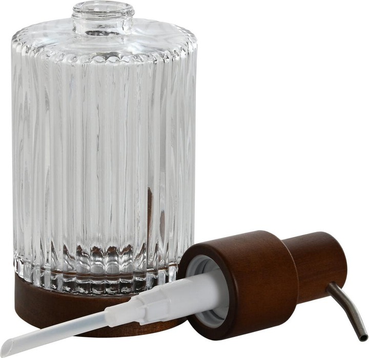 Produktbild Esprit Seifenspender Home Braun Durchsichtig Aluminium Kristall Akazienholz 8 x 7,5 x 18,5 cm