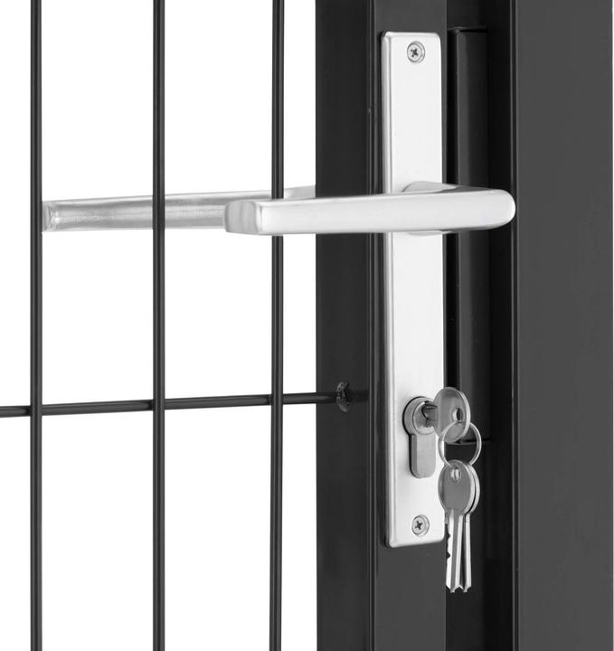 Produktbild Wiesenfield Gartentor Metall Gartentür Zauntor Stabmattenzaun-Tor 105 x 170 cm abschliessbar