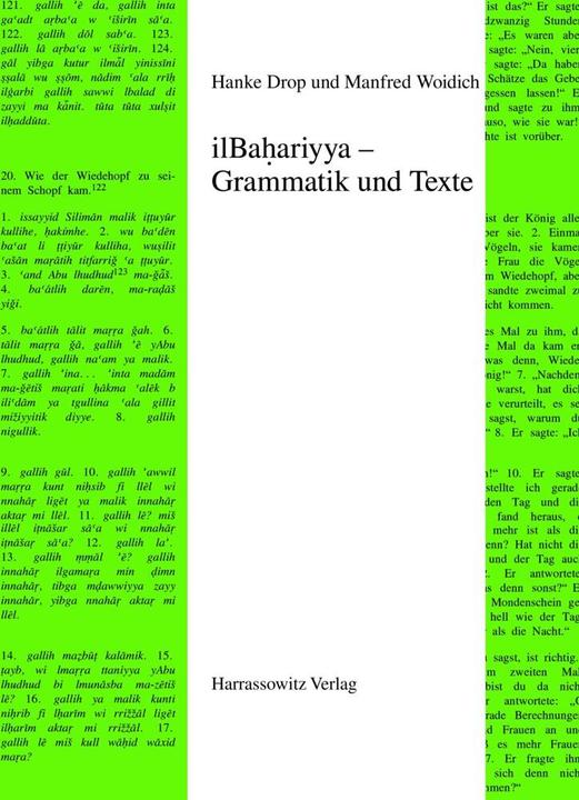 Produktbild Ägyptische Dialekte / ilBahariyya - Grammatik und Texte (Deutsch, Hanke Drop, Manfred Woidich, 2007)