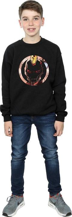 Image du produit Sweatshirt garçon Iron Man Montage Symbol (116)