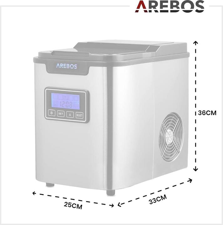 Produktbild Arebos Eiswürfelmaschine