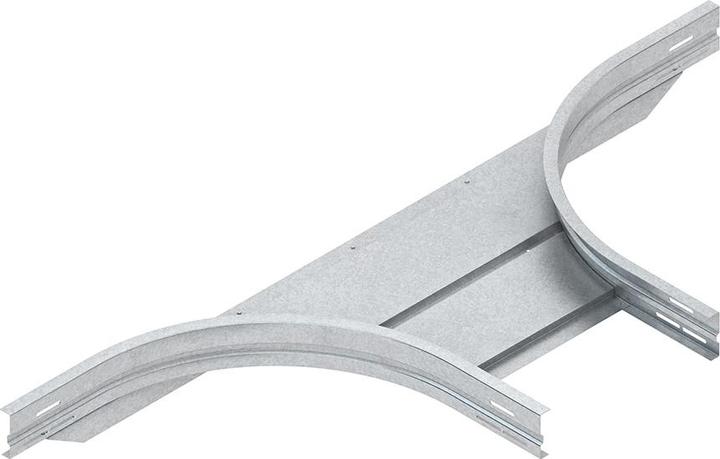 Produktbild Niedax T-Anbaustück 106.5x405mm rund gesickt ungelocht