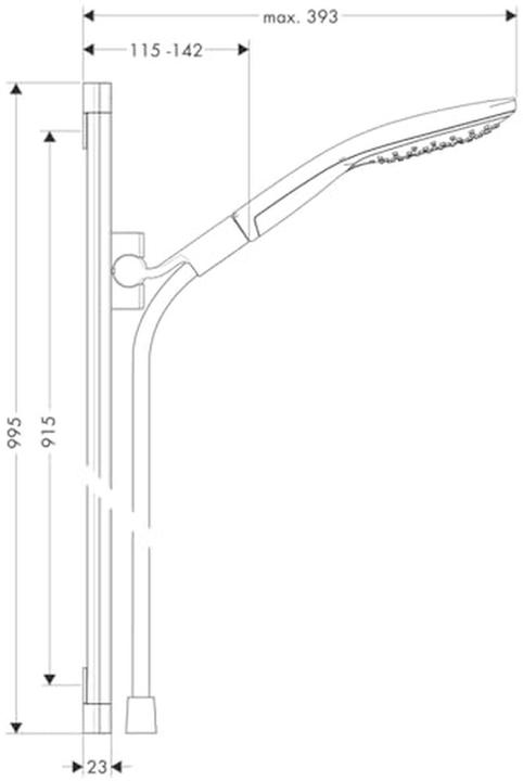 Produktbild hansgrohe Raindance Select S Duschsystem Chrom