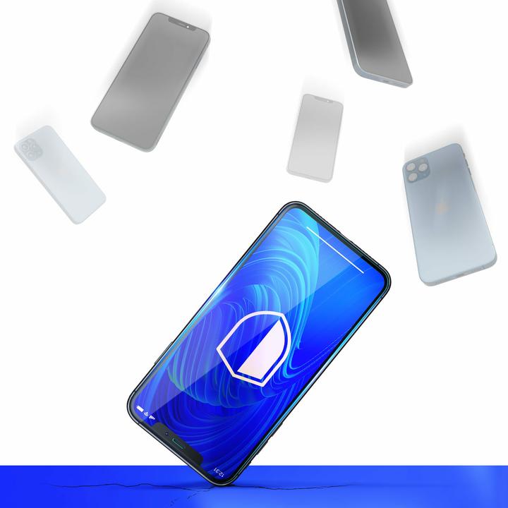 Actual product image 3MK NeoGlass for iPhone 12 / 12 Pro black frame (1 pcs., Apple iPhone 12, Realme 12 Pro+)