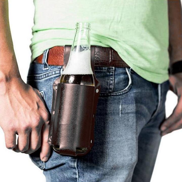 Actual product image Fun Outside Portable Bottle Holder Black