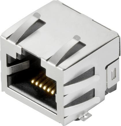 Actual product image Weidmüller 2562940000 - PCB Connectors - Stainless steel - Stainless steel - Cat5e - U/UTP (UTP) - Gold