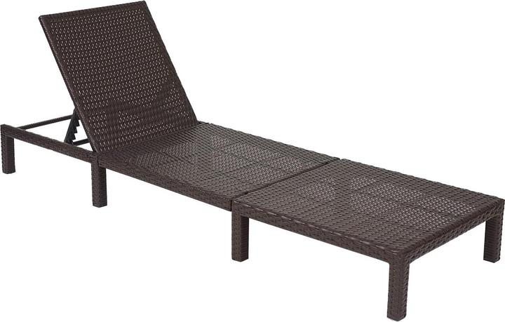 Actual product image JOHN316 Rattan Liegestuhl (198 cm)