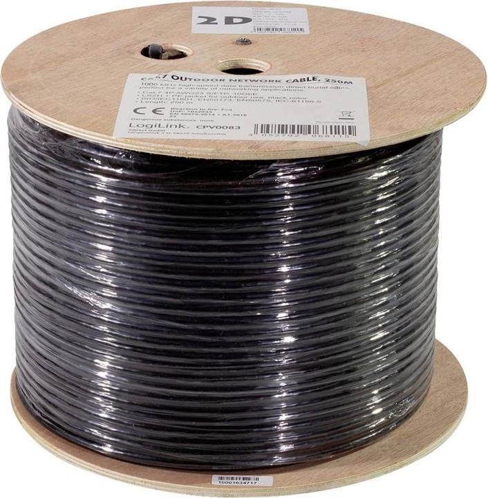 LogiLink Underground cable S/FTP AWG23 (S/FTP, CAT7, 250 m)