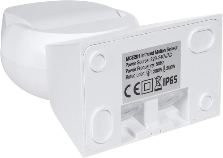 Actual product image Maclean Infrared motion detector PIR modern range 12 m Color white IP65 Energy MCE201W (12 m)