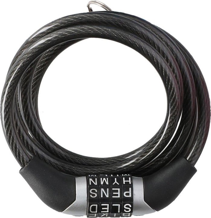 Produktbild Dunlop Fahrradschloss mit Buchstaben-Code (120 cm)