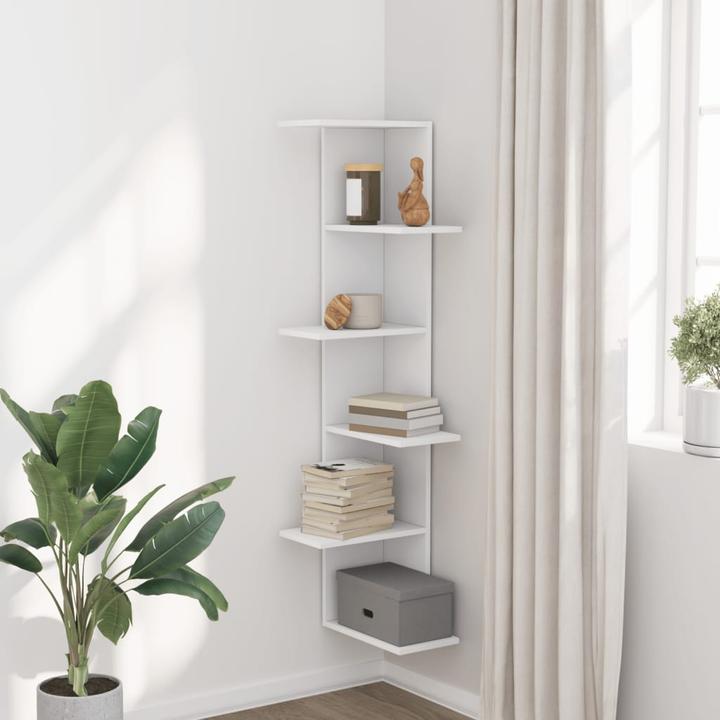 Actual product image VidaXL Wand-Eckregal (36.5 x 36.5 x 140 cm)