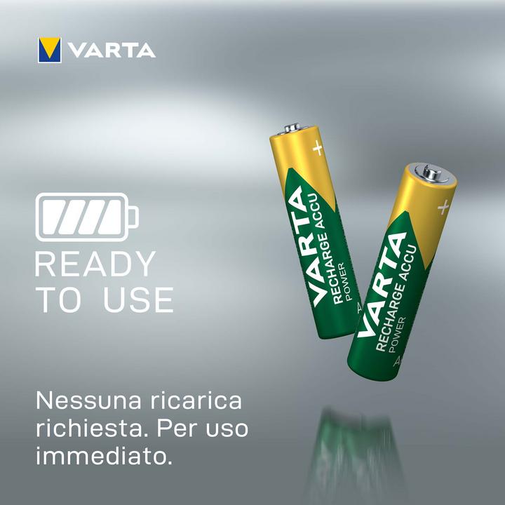 Image du produit Varta Recharger Accu Power (4 pcs, AAA, 1000 mAh)