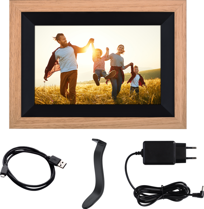 Produktbild Rollei Smart Frame WiFi 105 Wooden Bl (10.10", 1920 x 1200 Pixel)