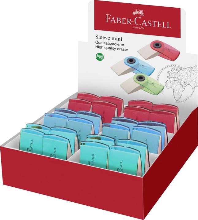Image du produit Faber-Castell Gomme en plastique SLEEVE MINI, assortie