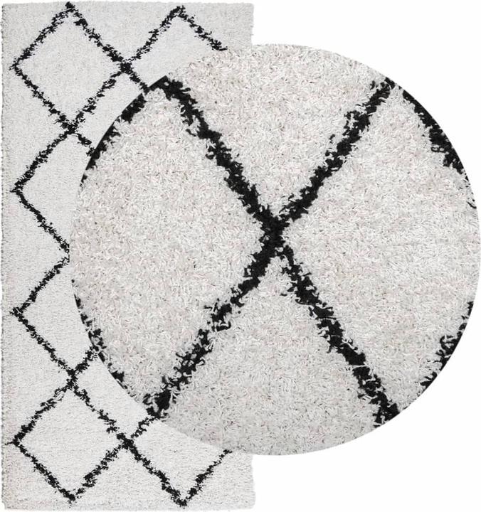 Actual product image vidaXL Shaggy high pile modern carpet (200 x 100 cm)