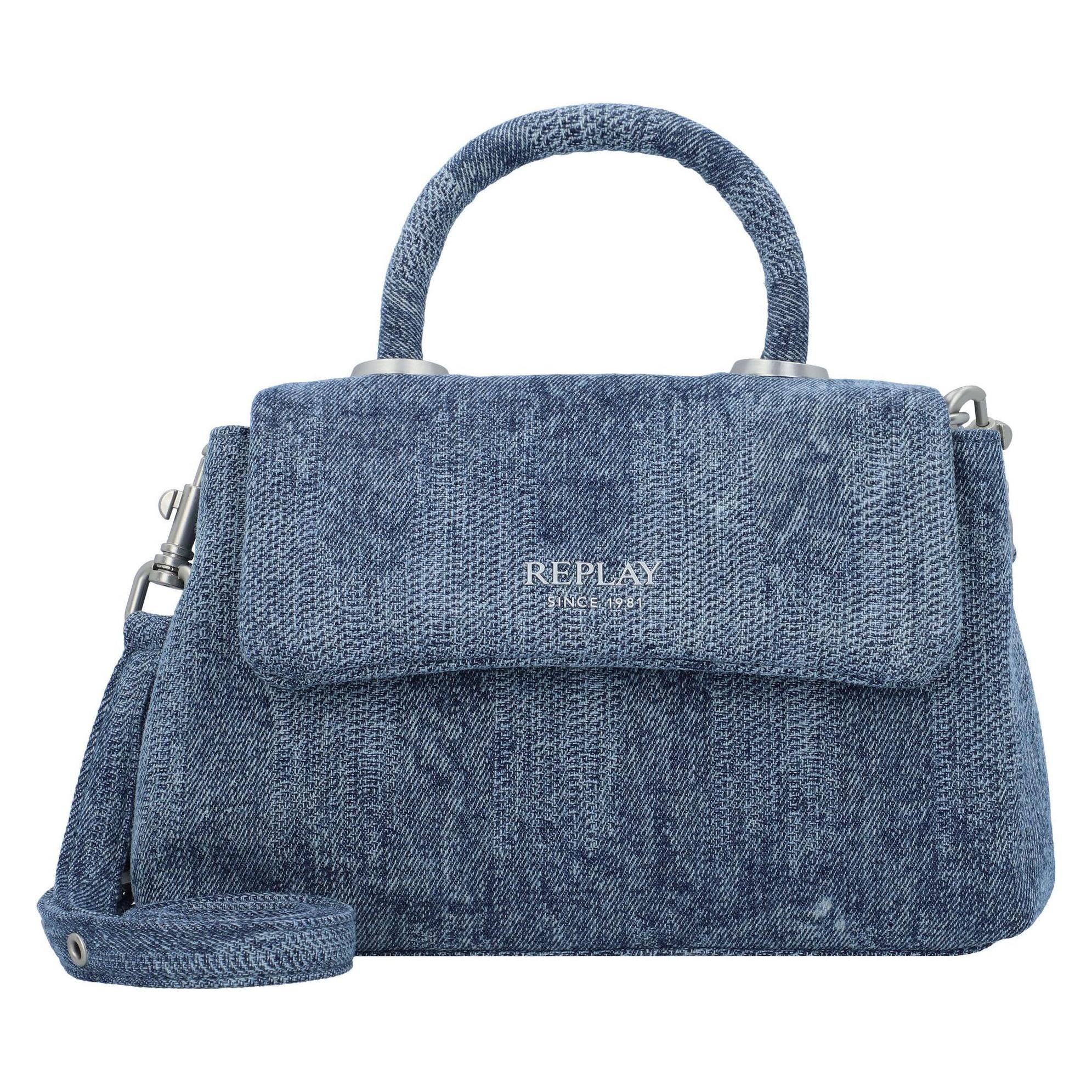 Replay, Damen, Handtasche, Handtasche 22 Cm, Blau