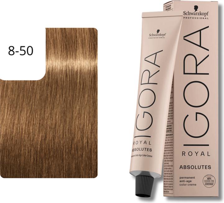 Immagine prodotto Schwarzkopf Professional Igora Royal - 8-50 Biondo Chiaro Oro Naturale (Biondismo, Oro)