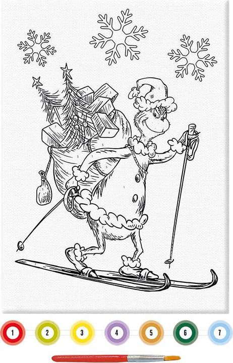 Produktbild Creative Craft Group Totum Malen nach Zahlen Grinch