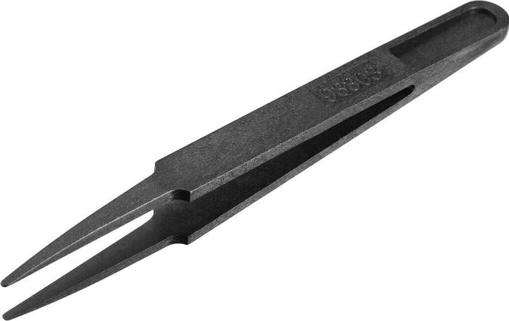 Actual product image PowerGuard ESD plastic precision tweezers rounded flat