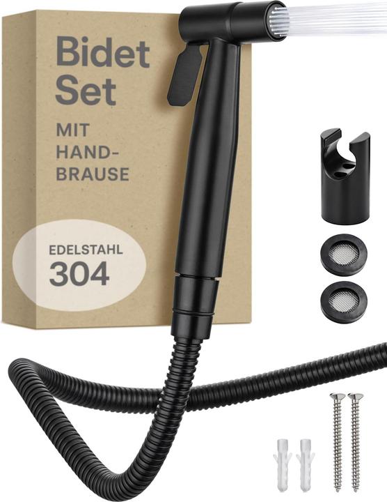 Praknu Bidet Handbrause-Set mit Schlauch und Halter