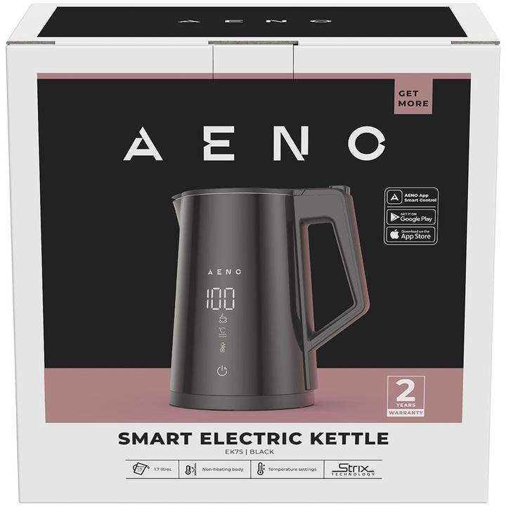 Productafbeelding Aeno Waterkoker EK7S 1,7L, 360°/app/keep-warm 24h zwart (1.70 l)