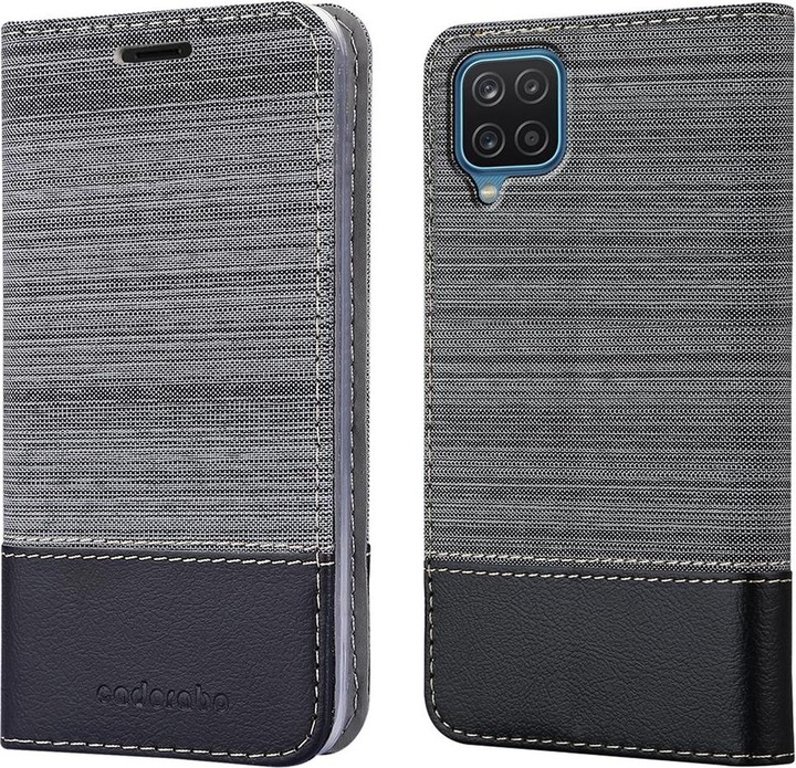 Produktbild Cadorabo Book Jeans Optik Cover (Samsung Galaxy A12, Samsung Galaxy M12)