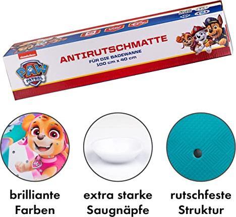 Actual product image Activity Board Non-slip bath mat for children - anti-mould bath mat compartments, antibacterial, with suction cups