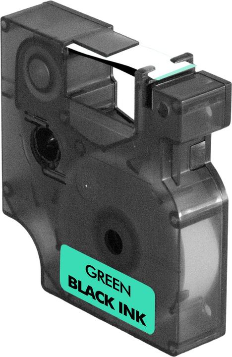 Image du produit Plutoos Dymo 45019 Ruban PlatinumSerie pour noir sur vert (1.20 cm, Vert)