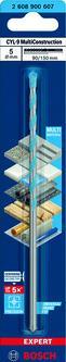 Actual product image Bosch Professional Zubehör EXPERT CYL-9 MultiConstruction Drill, 5 x 90 x 150 mm (5 mm)