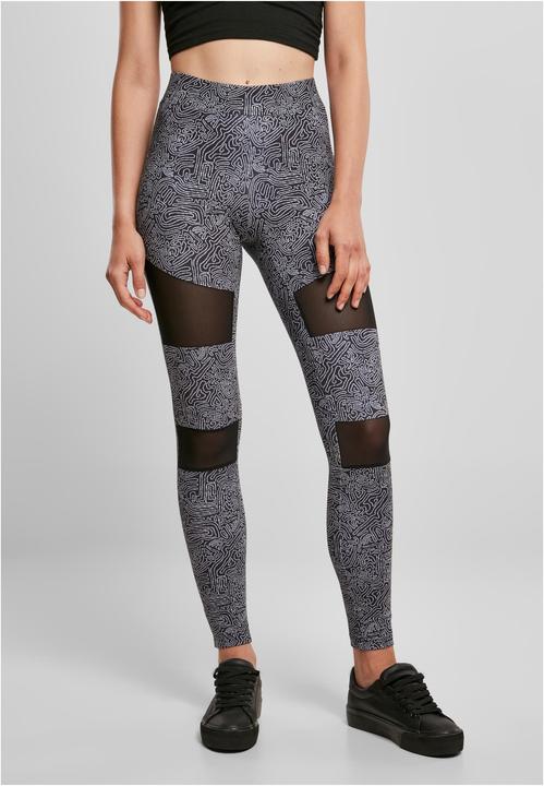 Actual product image Urban Classics Ladies Tech Mesh AOP Leggings (XXL)