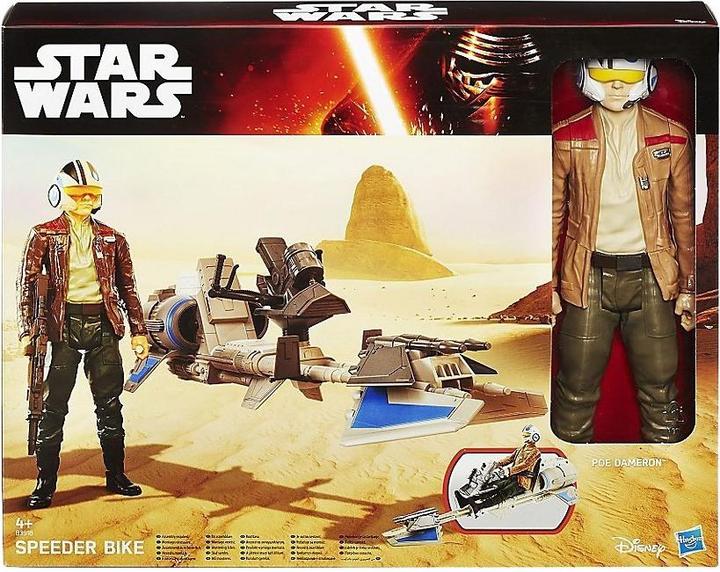 Actual product image Hasbro Poe Dameron mit Speeder Figuren-Set