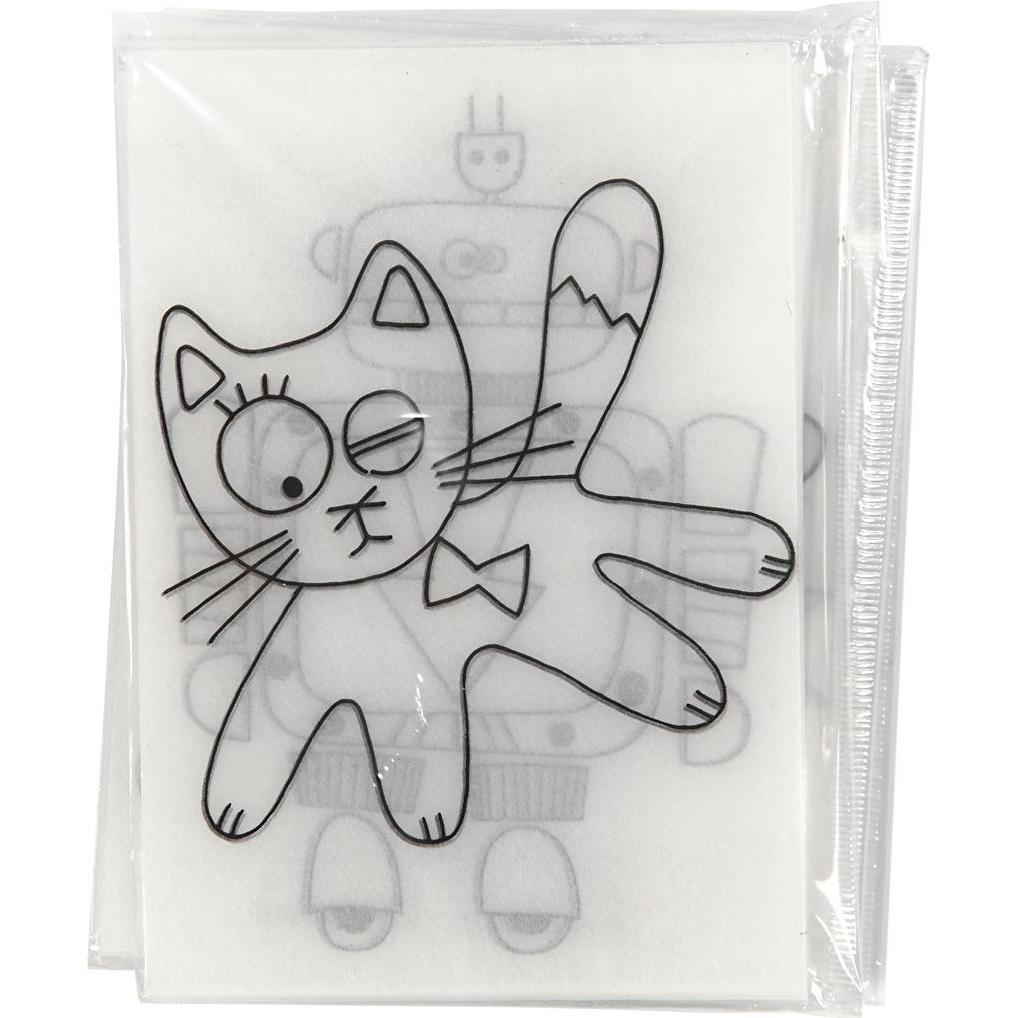 Creativ Company, Carta bricolage, Shrink plastic sheets with motifs (36x)