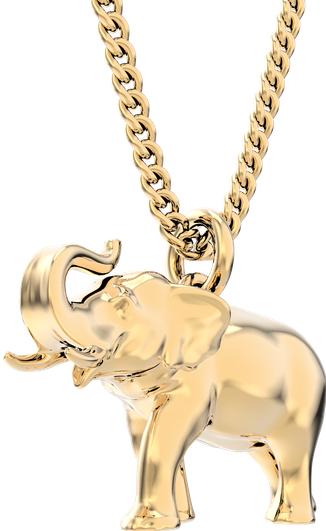Produktbild MTM Elephant Necklace (18k Gold, Messing, 43 cm)