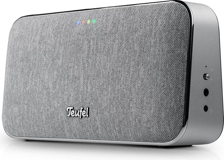 Actual product image Teufel MOTIV GO VOICE Wi-Fi Bluetooth Speaker wireless silver white