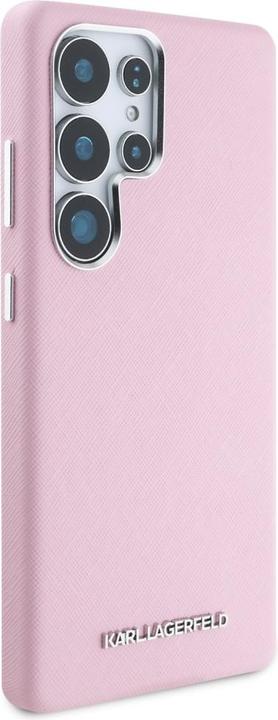 Produktbild Karl Lagerfeld Saffiano Full Wrapped Elongated Metal Logo MagSafe Case for Samsung Galaxy S25 Ultra (Samsung Galaxy S25 Ultra)