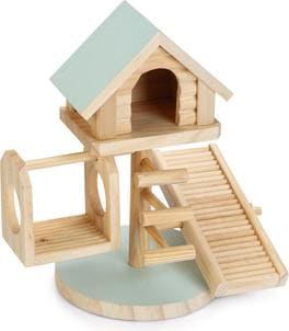 Beeztees Bz Houten Knaagdier Speelhuisje Lovy Mi