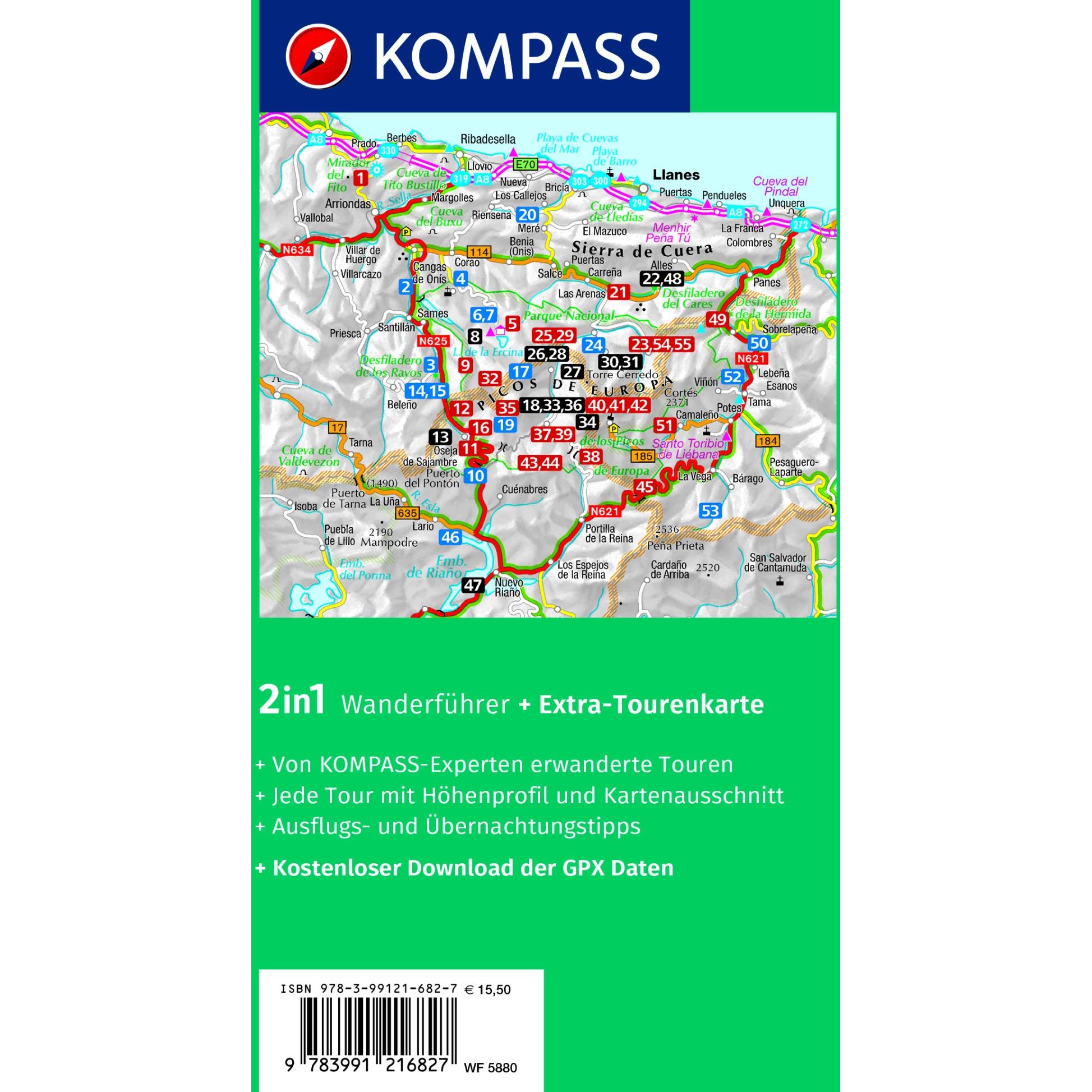 Thumbnail - Wanderführer Picos de Europa, 55 Touren, Ratgeber von Stephan Bernau