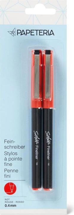 Actual product image Papeteria Feinschreiber (Red, 2 x)