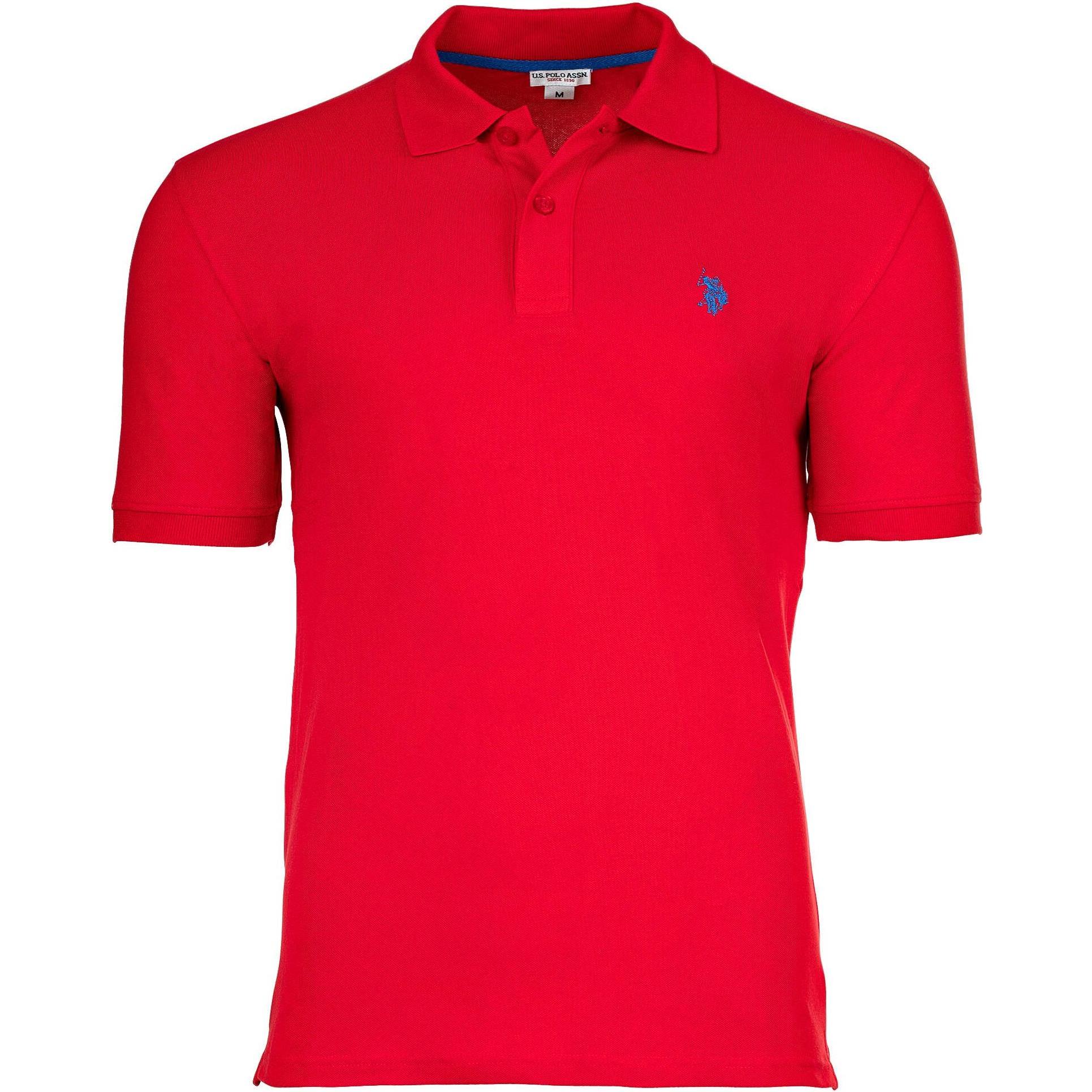 U.S. Polo, Herren, Shirt, Shirt Poloshirt Basic Polo Shortsleeve - 4234, Rot, (M)