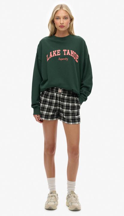 Produktbild Superdry Karierte Baumwollshorts mit Elastikbund (XL)