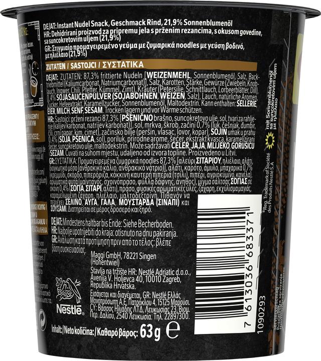 Produktbild Maggi Noodle Cup Beef (63 g)