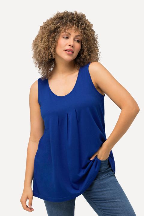 Actual product image Ulla Popken Essential Pleat Front Knit Tank (62)